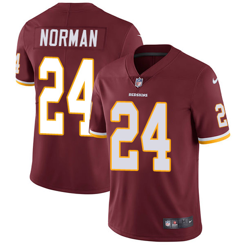 2019 men Washington Redskins 24 Norman red Nike Vapor Untouchable Limited NFL Jersey